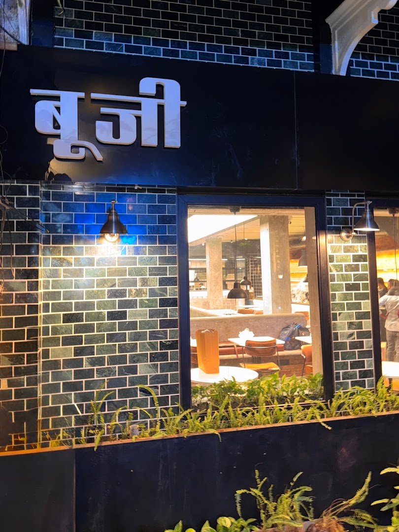 Storefront of Boojee cafe, specialty coffee shop in Mumbai