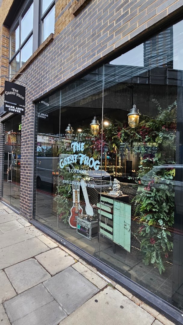 Storefront of Dark Arts (Shoreditch), specialty coffee shop in London