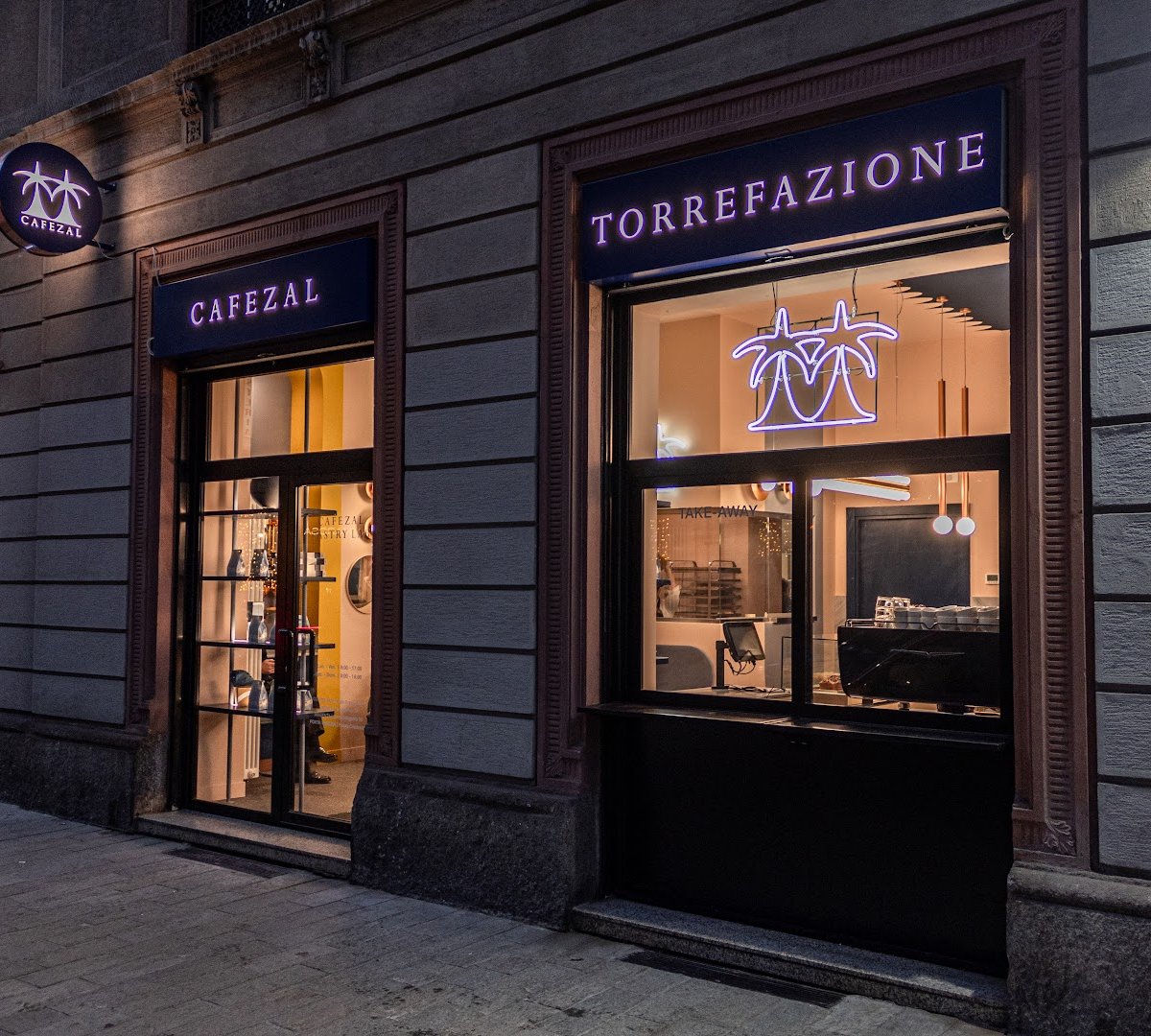 Storefront of Cafezal Brunch & Specialty Coffee - Porta Venezia, specialty coffee shop in Milan