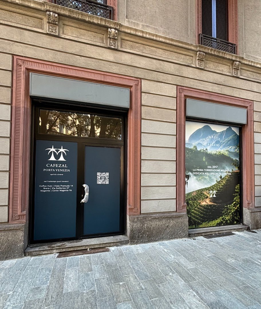 Storefront of Cafezal Brunch & Specialty Coffee - Porta Venezia, specialty coffee shop in Milan