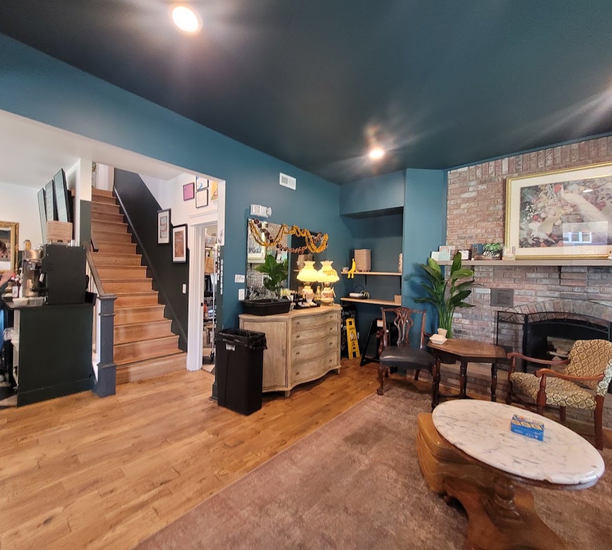 Interior of Fresh Pots Coffee Bar, specialty coffee shop in Indianapolis