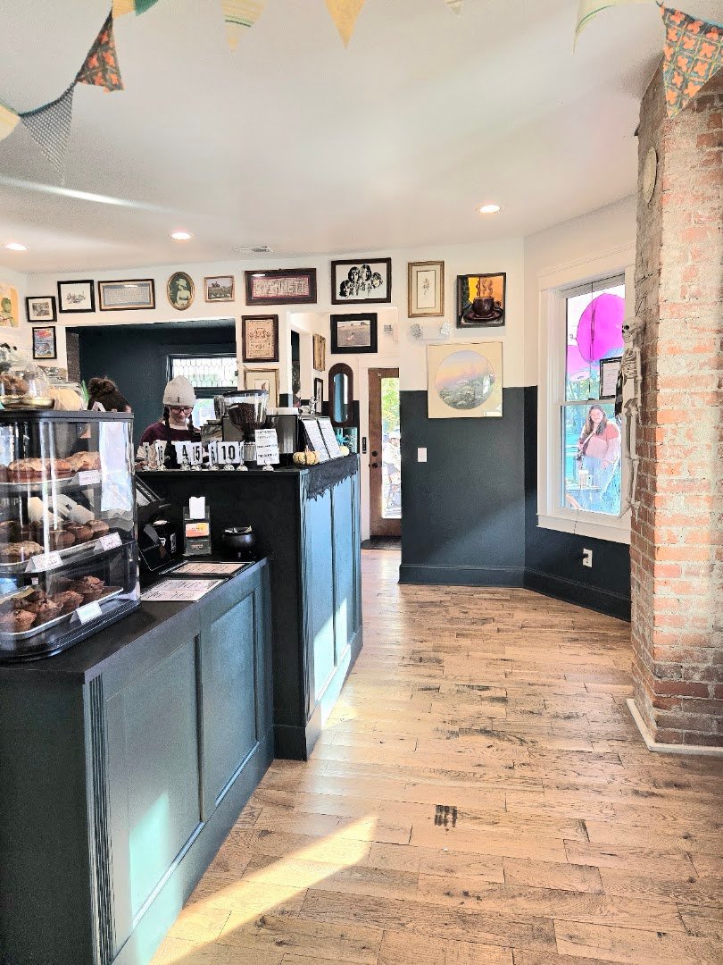 Interior of Fresh Pots Coffee Bar, specialty coffee shop in Indianapolis