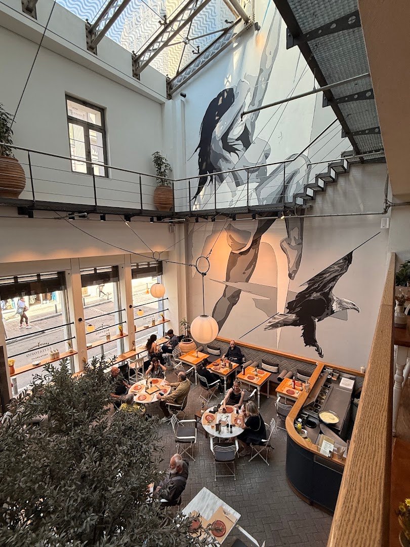 Interior of ERGON House Athens, specialty coffee shop in Athens