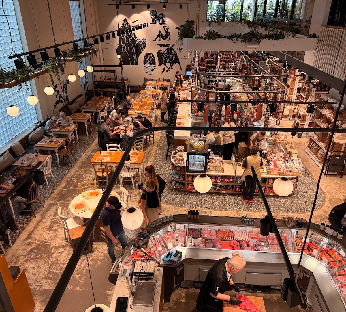 Interior of ERGON House Athens, specialty coffee shop in Athens