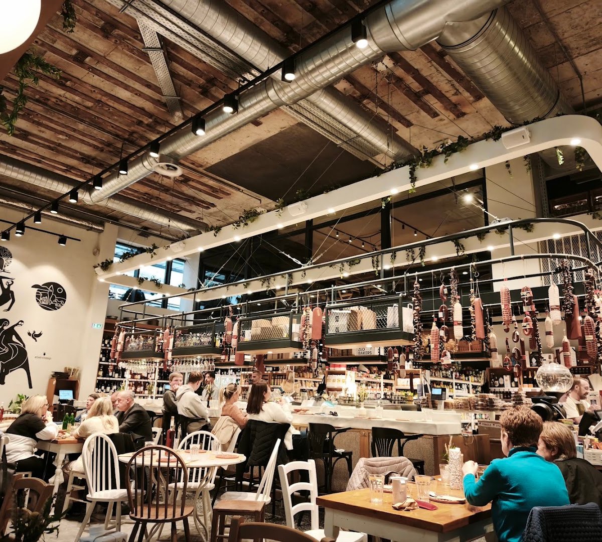 Interior of ERGON House Athens, specialty coffee shop in Athens