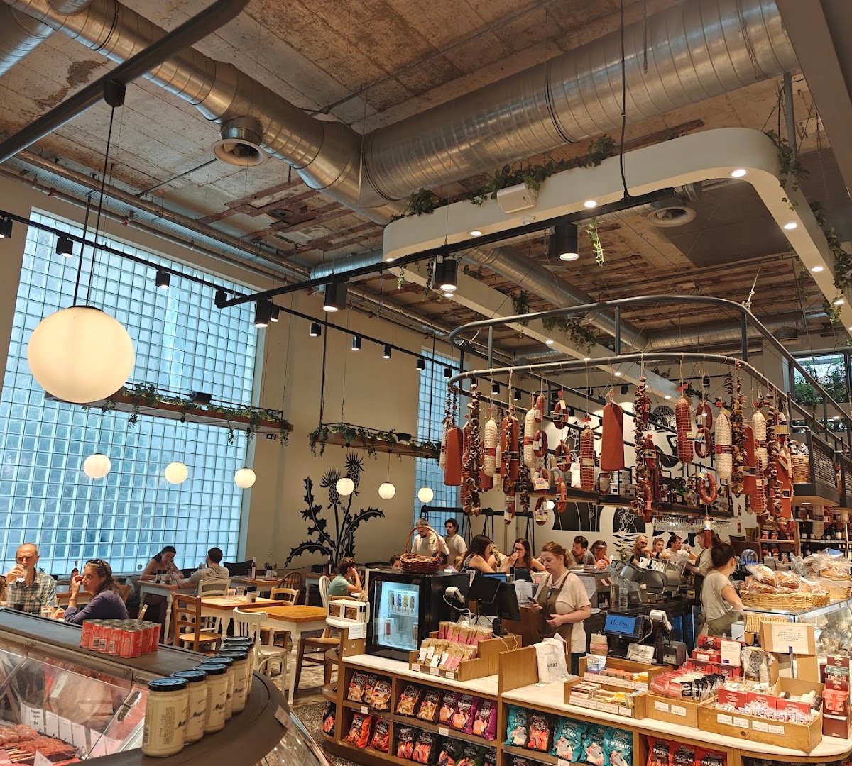 Interior of ERGON House Athens, specialty coffee shop in Athens