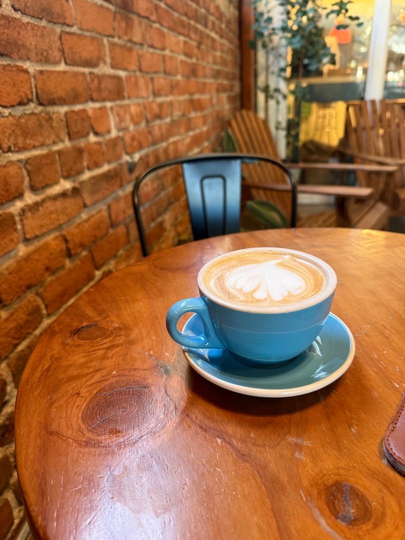 Coffee at Pachamama Coffee, specialty coffee shop in Sacramento