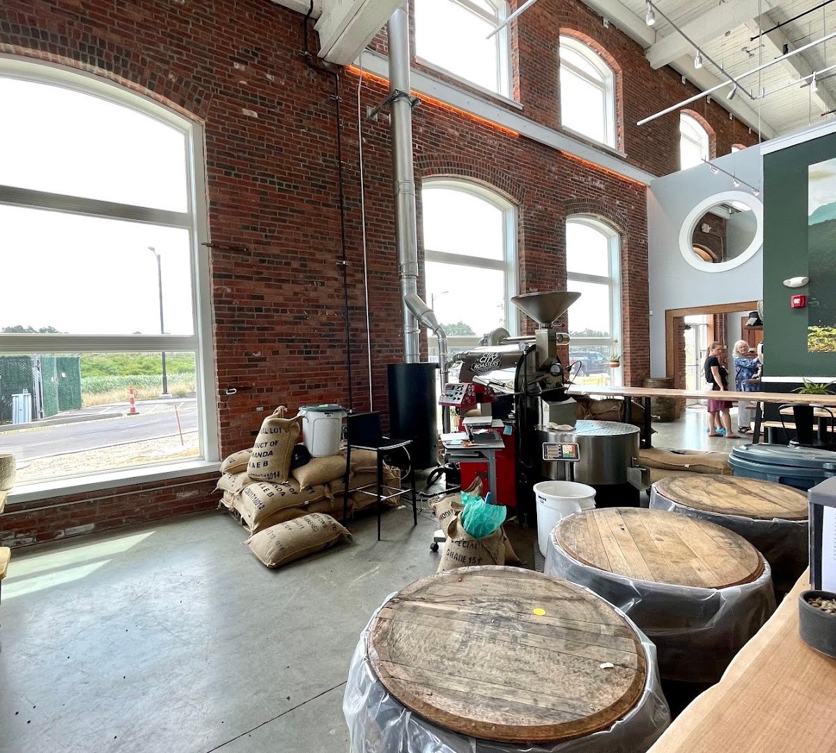 Interior of Rwanda Bean Company: ROASTERY, specialty coffee shop in Portland