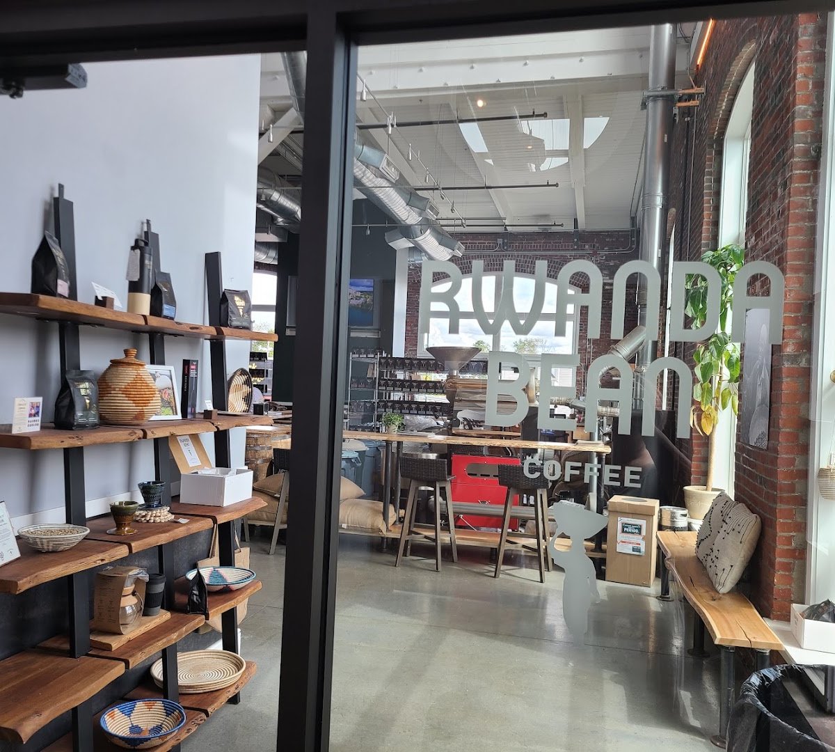 Interior of Rwanda Bean Company: ROASTERY, specialty coffee shop in Portland