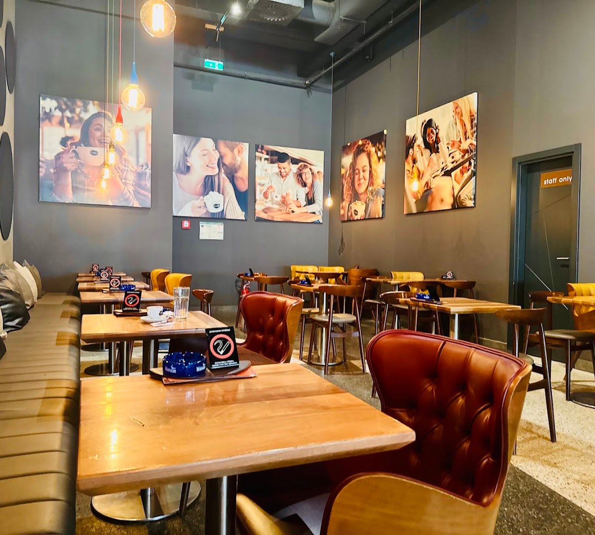 Interior of Coffee Dream, specialty coffee shop in Belgrade