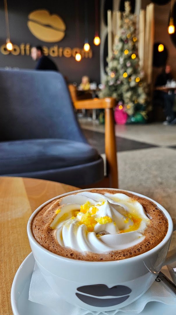 Coffee at Coffee Dream, specialty coffee shop in Belgrade