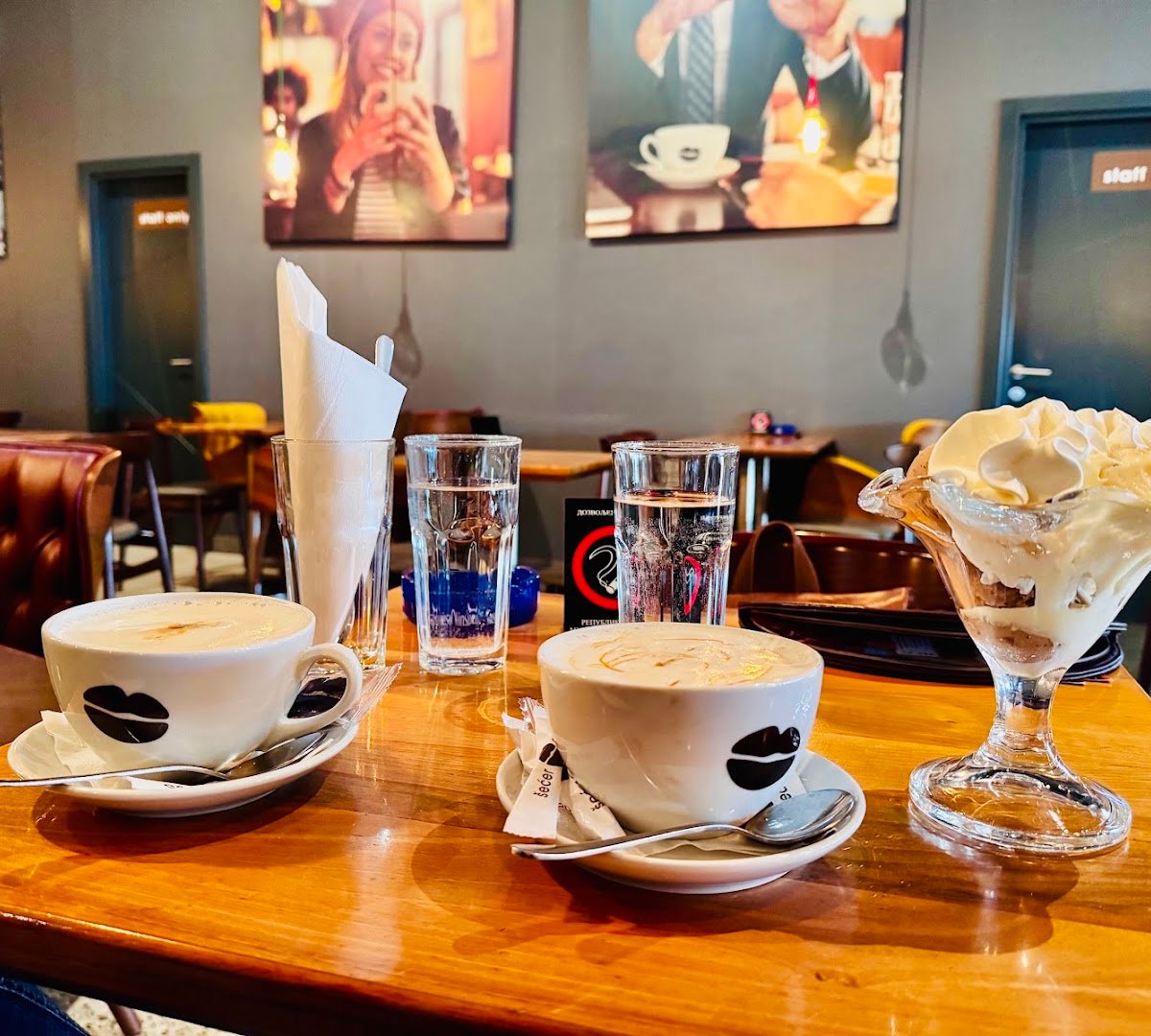Coffee at Coffee Dream, specialty coffee shop in Belgrade