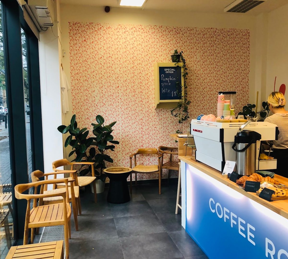Interior of Coffee Room Osadni, specialty coffee shop in Prague