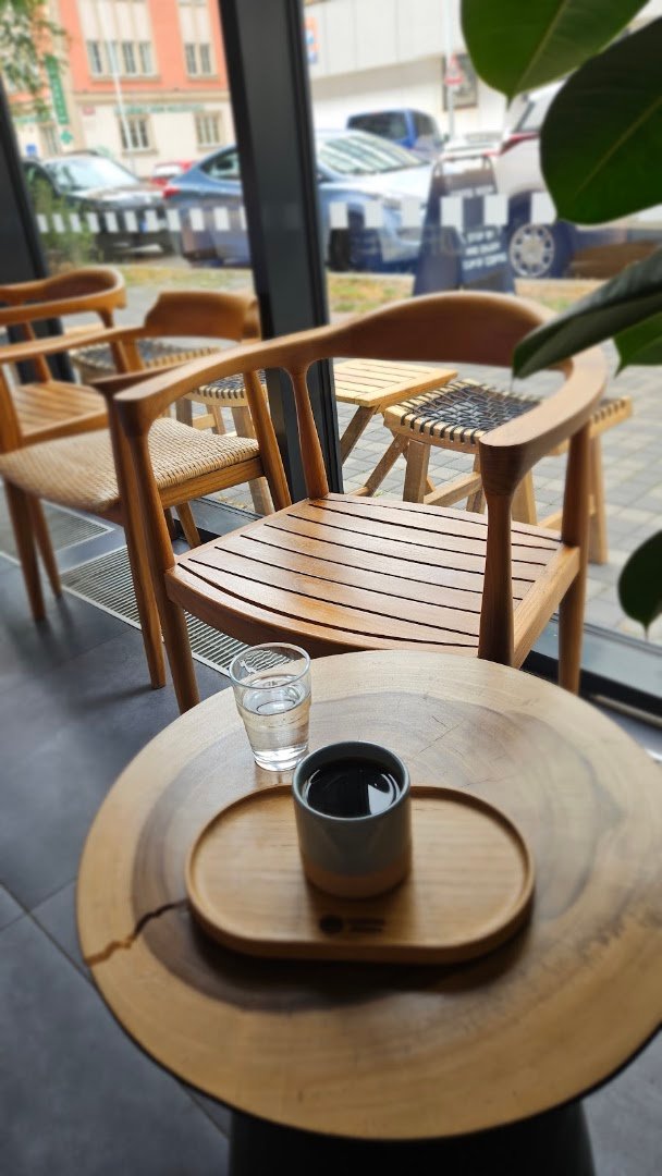 Interior of Coffee Room Osadni, specialty coffee shop in Prague