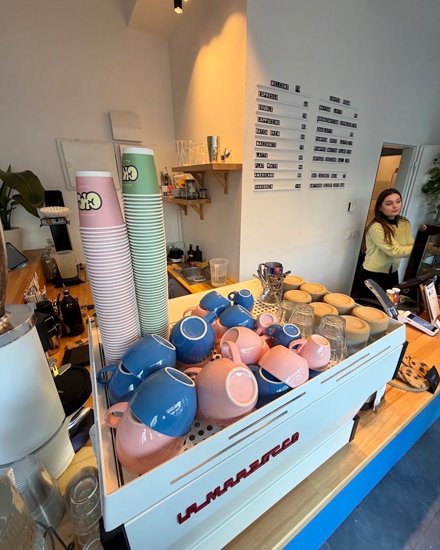Interior of Coffee Room Osadni, specialty coffee shop in Prague