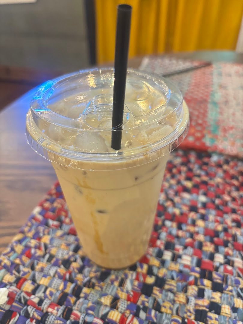 Coffee at Groovy Bean Café, specialty coffee shop in Lancaster