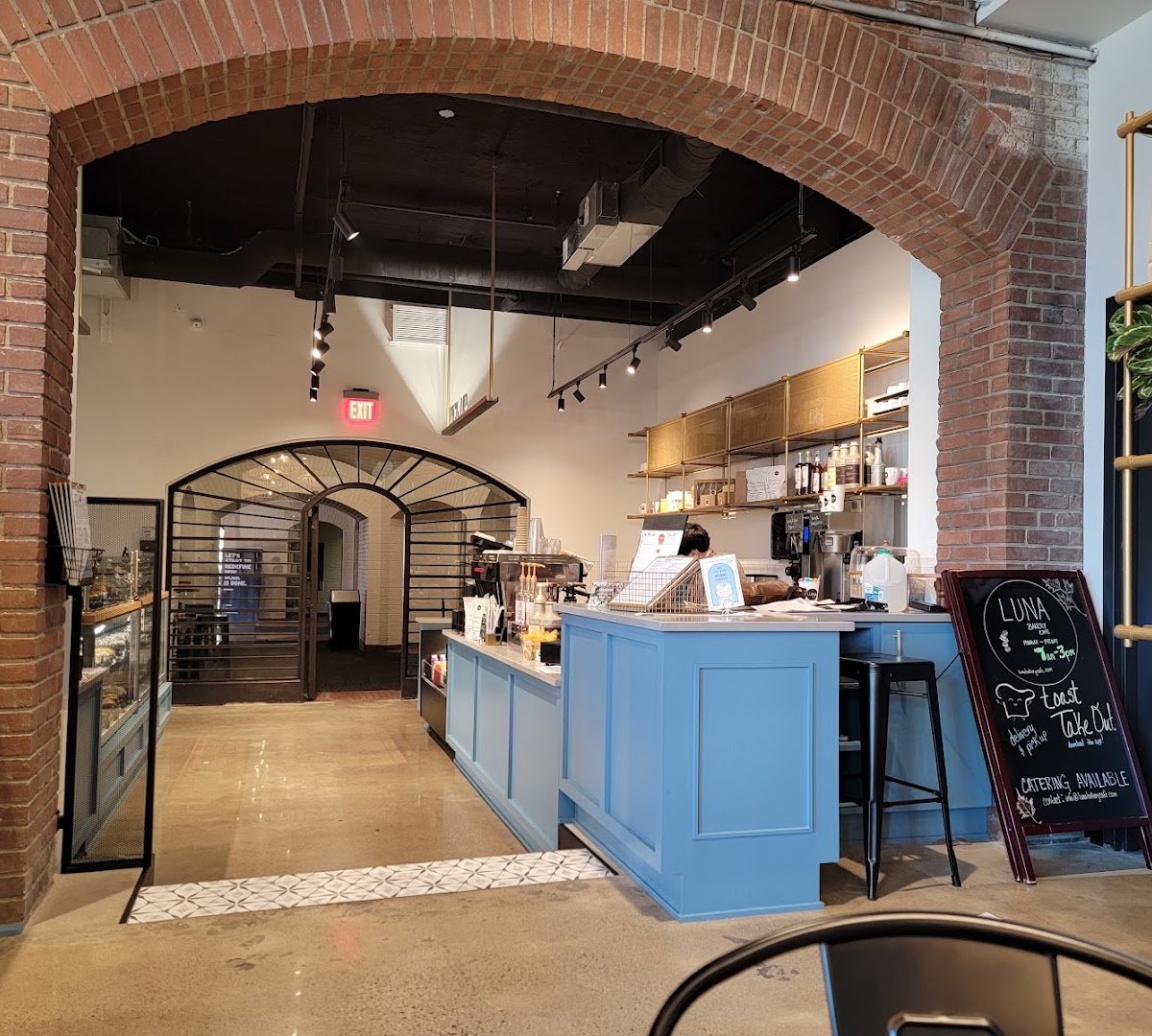 Interior of Luna Bakery & Cafe, specialty coffee shop in Cleveland