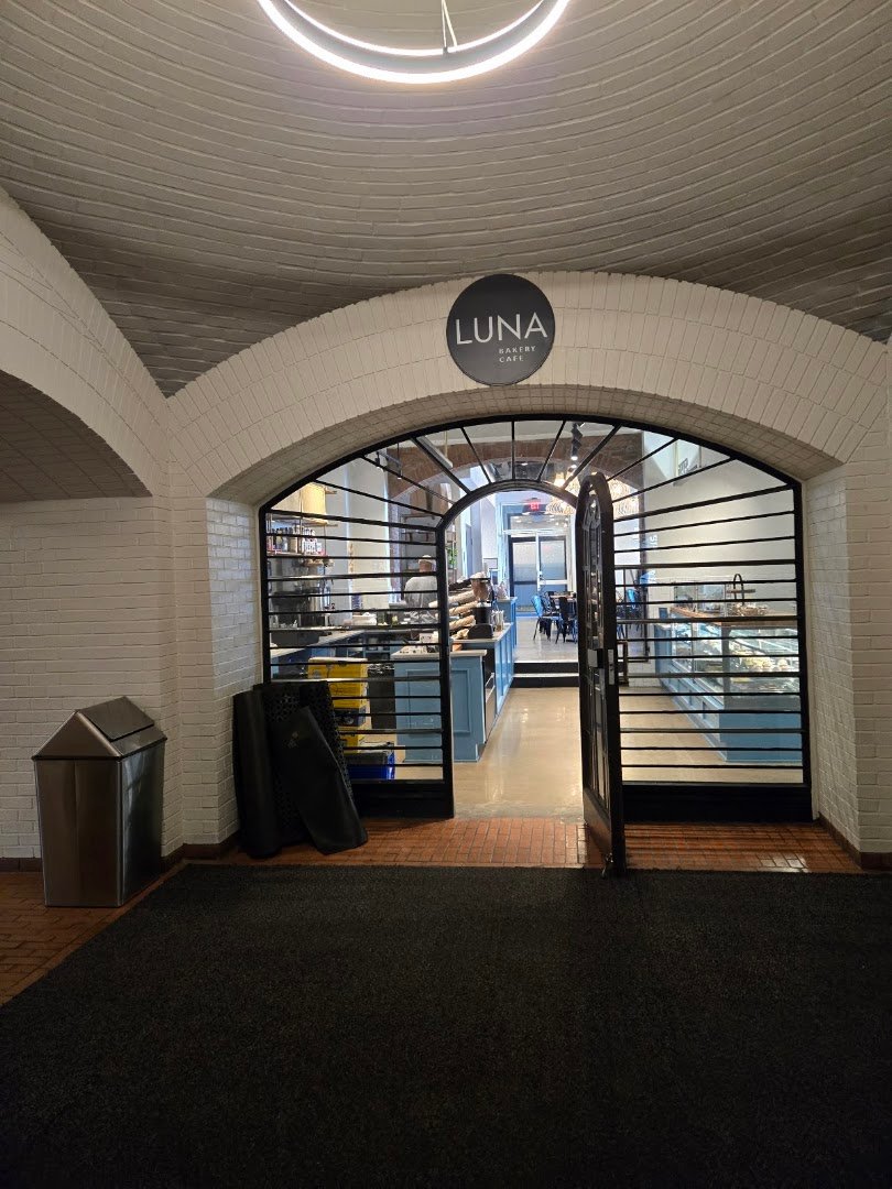 Interior of Luna Bakery & Cafe, specialty coffee shop in Cleveland