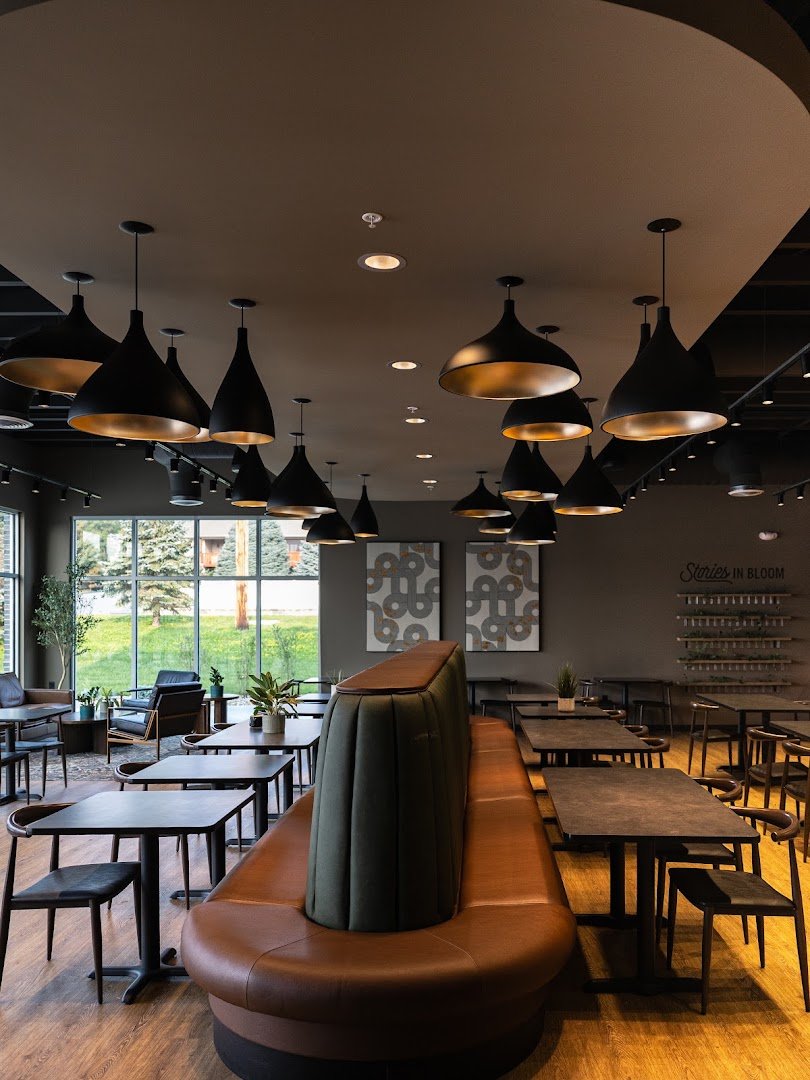 Interior of Stories Coffee Company, specialty coffee shop in Omaha