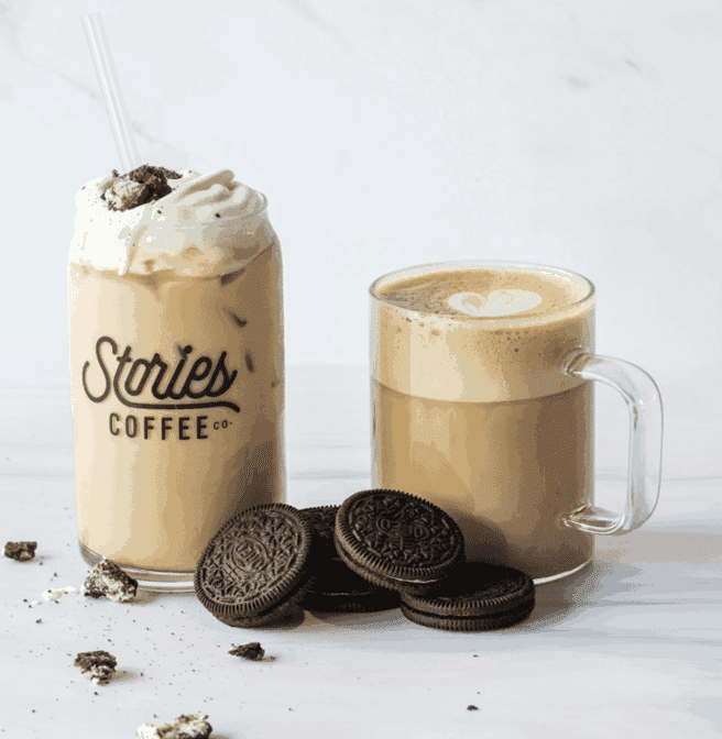 Coffee at Stories Coffee Company, specialty coffee shop in Omaha