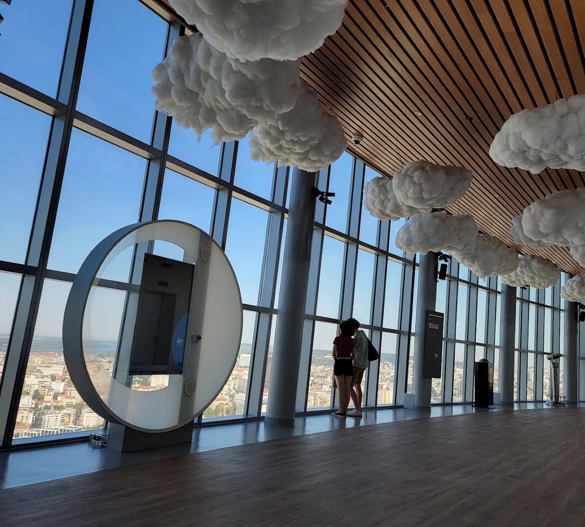 Interior of Kafeterija Kula Beograd 360 Deck, specialty coffee shop in Belgrade