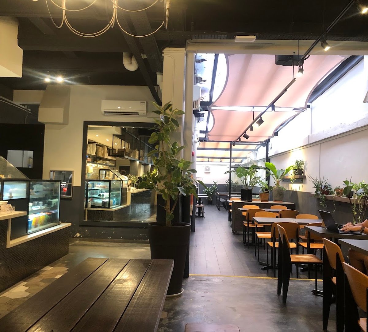 Interior of Dutch Colony Coffee Co., specialty coffee shop in Singapore