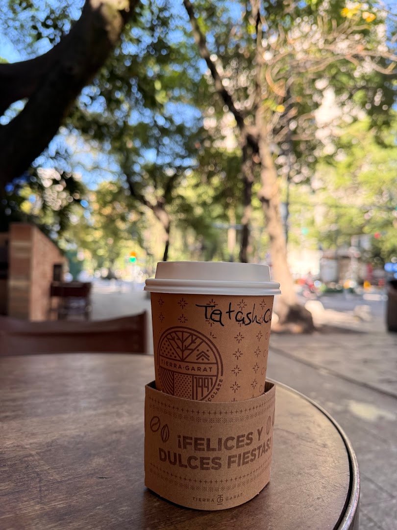 Coffee at Tierra Garat, specialty coffee shop in Mexico City