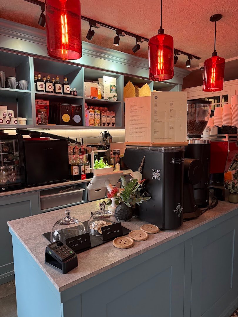 Interior of Factory Coffee MCR, specialty coffee shop in Manchester