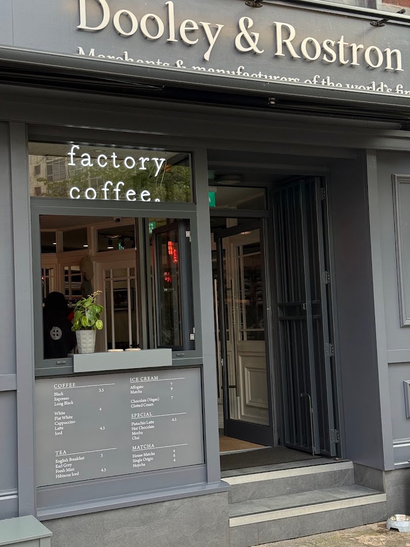 Storefront of Factory Coffee MCR, specialty coffee shop in Manchester