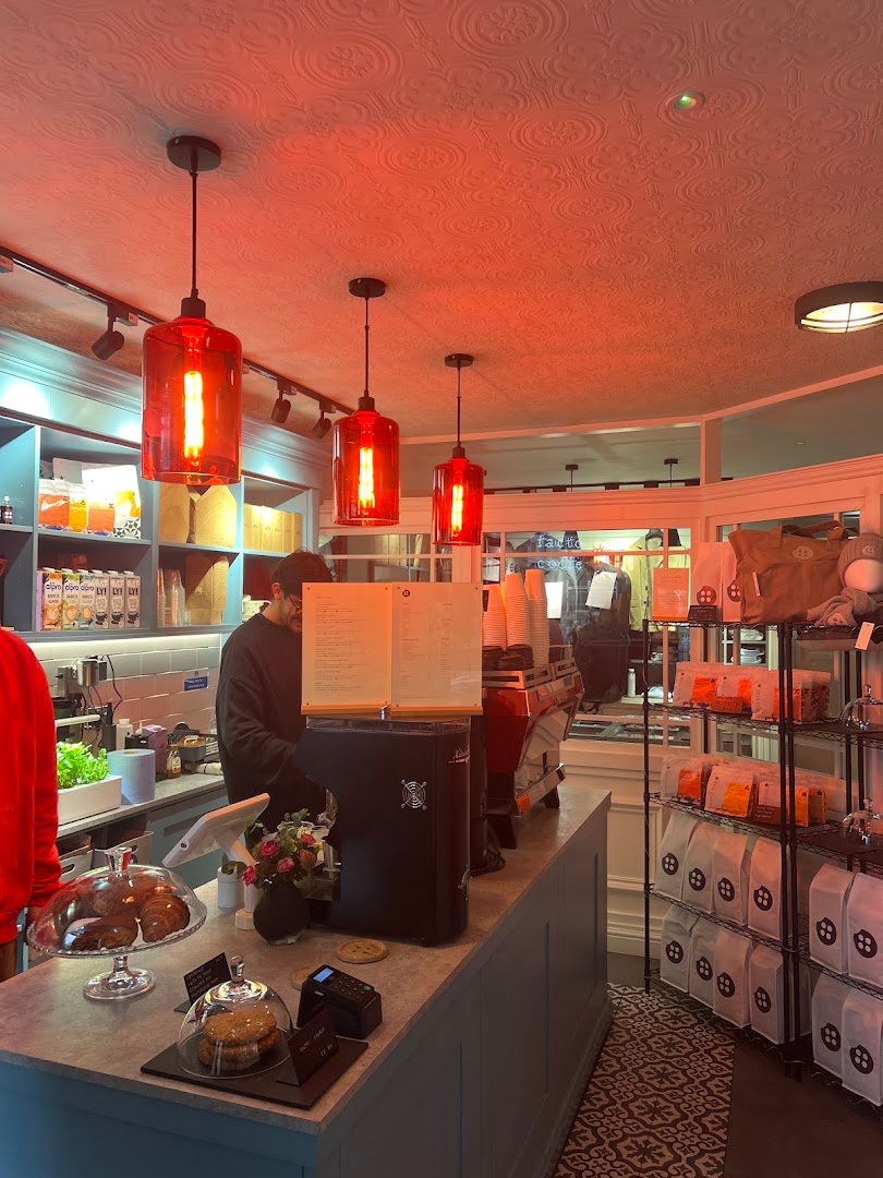 Interior of Factory Coffee MCR, specialty coffee shop in Manchester