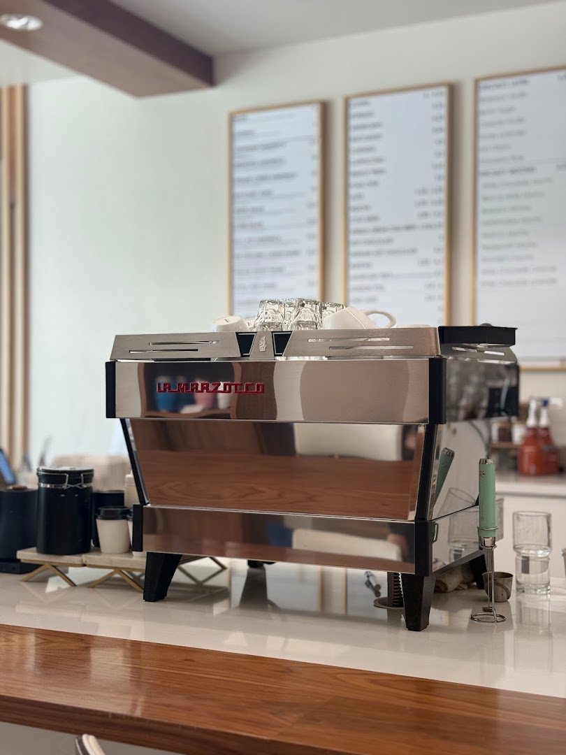Interior of World Traveler Coffee Roasters, specialty coffee shop in Sacramento