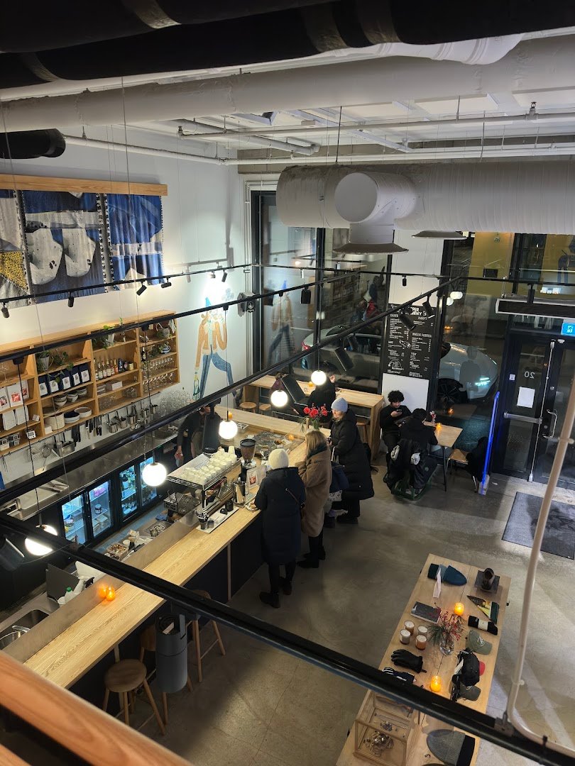 Interior of Dapper, specialty coffee shop in Oslo