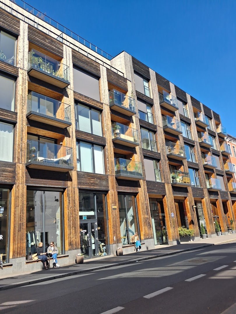 Storefront of Dapper, specialty coffee shop in Oslo