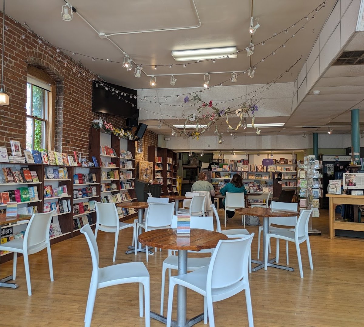 Interior of Urban Abbey, specialty coffee shop in Omaha
