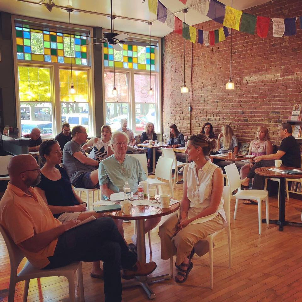 Interior of Urban Abbey, specialty coffee shop in Omaha