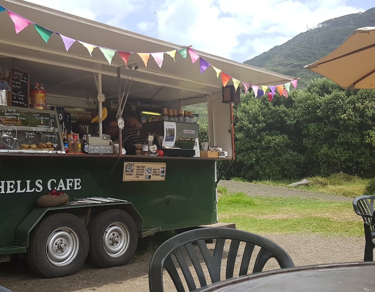 Storefront of Bethells Beach Cafe, specialty coffee shop in Auckland