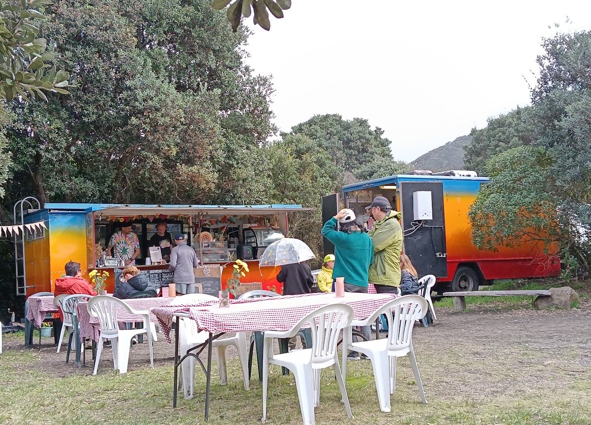 Storefront of Bethells Beach Cafe, specialty coffee shop in Auckland
