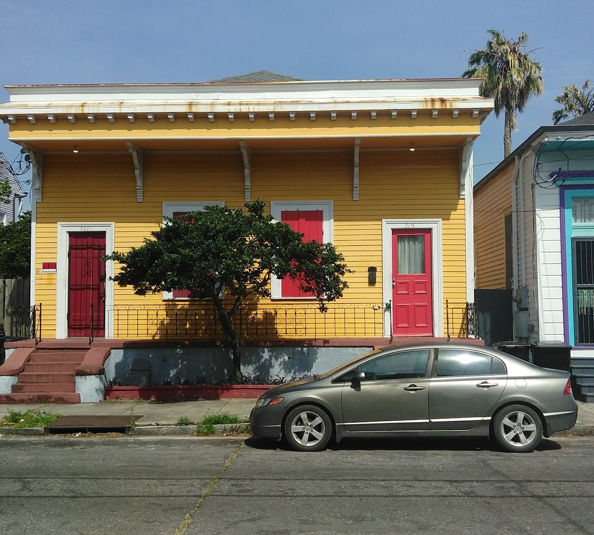 Storefront of The Orange Couch, specialty coffee shop in New Orleans