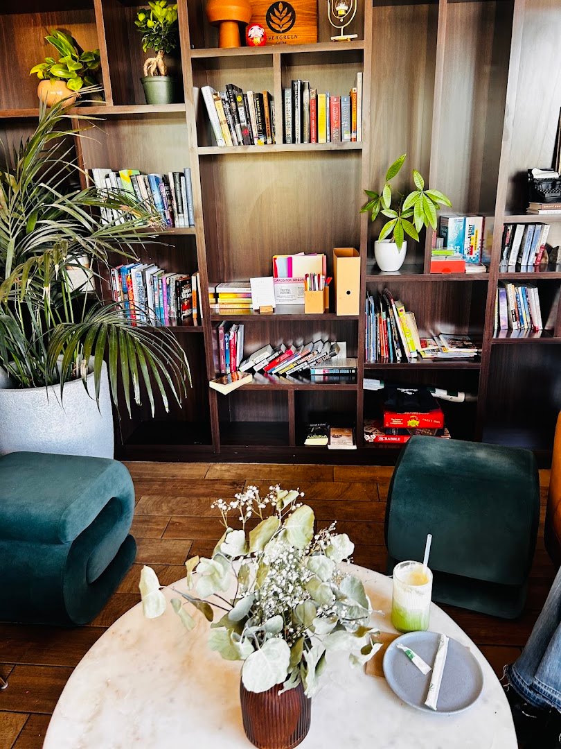 Interior of Evergreen Coffee, specialty coffee shop in Las Vegas