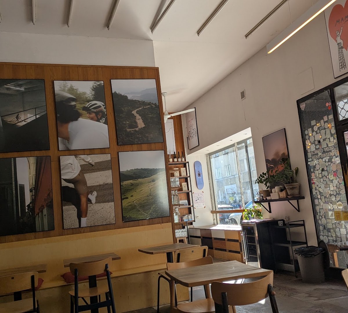 Interior of Relaks, specialty coffee shop in Warsaw