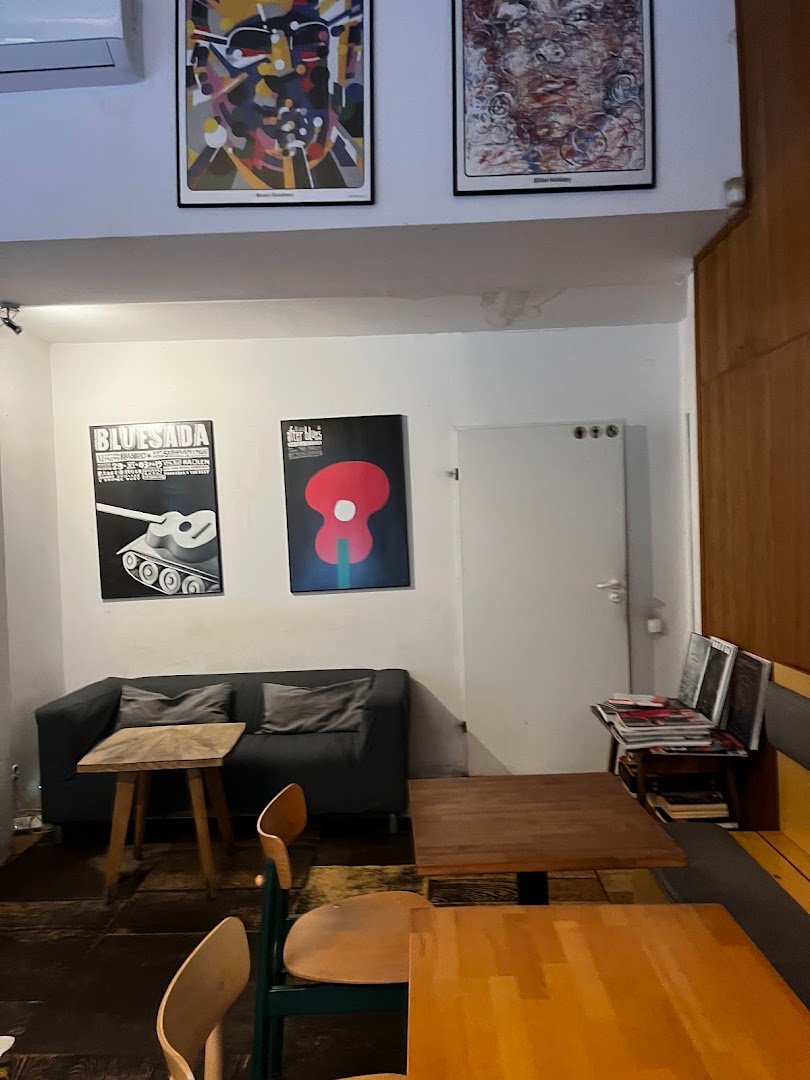 Interior of Relaks, specialty coffee shop in Warsaw