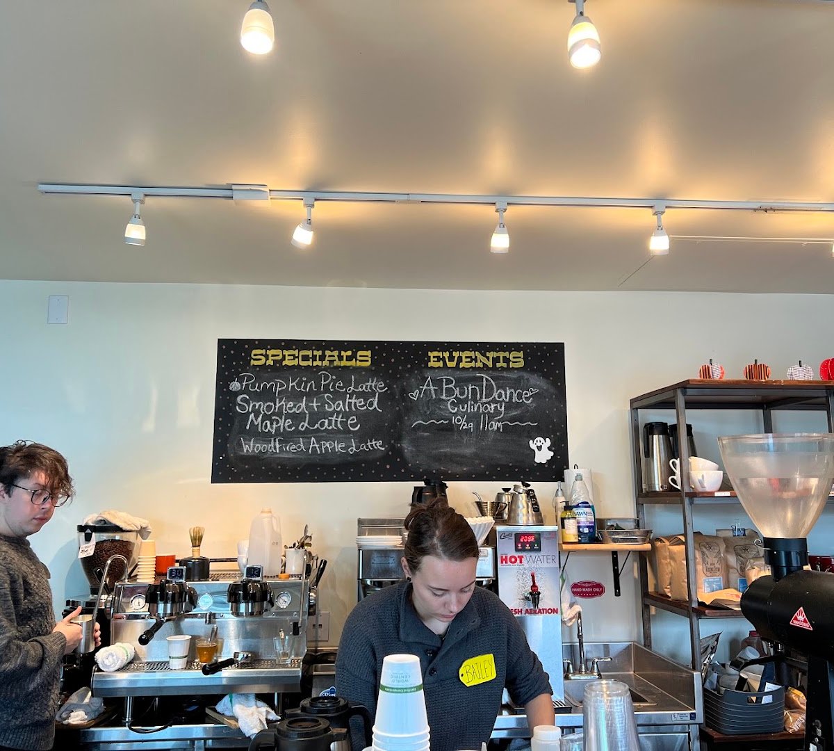 Interior of Rising Star Coffee Roasters, specialty coffee shop in Cleveland