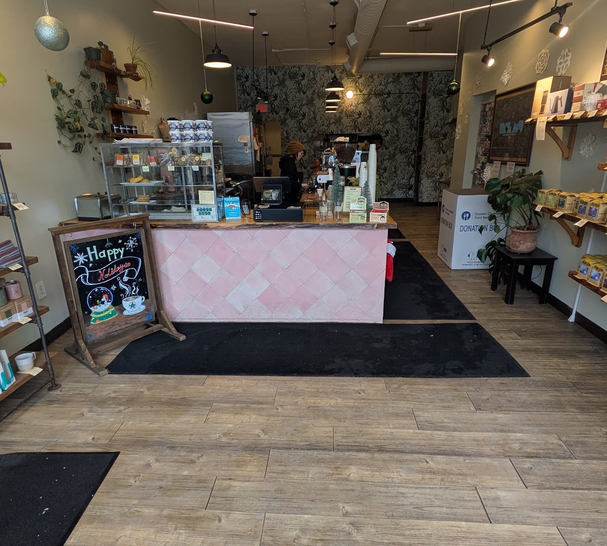 Interior of Rising Star Coffee Roasters, specialty coffee shop in Cleveland