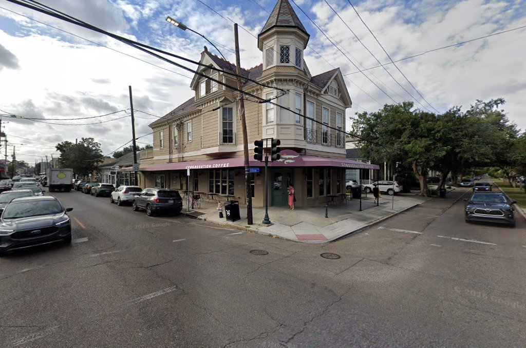 Storefront of Congregation Coffee Roasters, specialty coffee shop in New Orleans