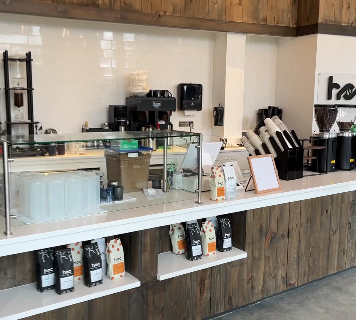 Interior of Hazel Origin Coffee LLC, specialty coffee shop in Providence