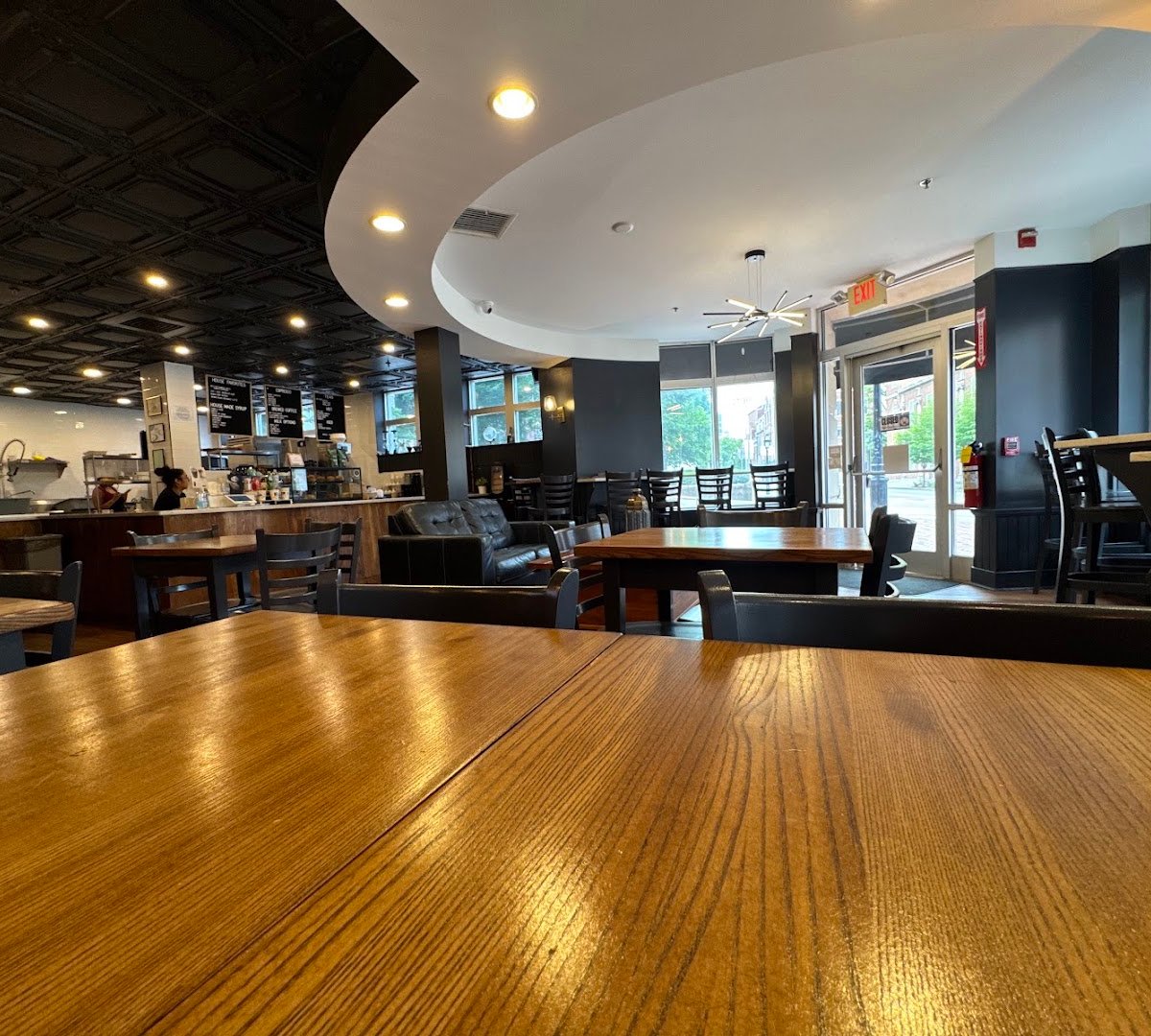 Interior of Hazel Origin Coffee LLC, specialty coffee shop in Providence