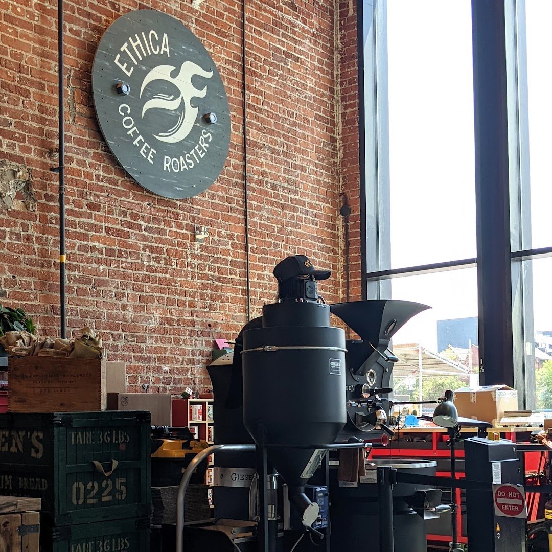 Interior of Ethica Coffee Roasters, specialty coffee shop in Toronto