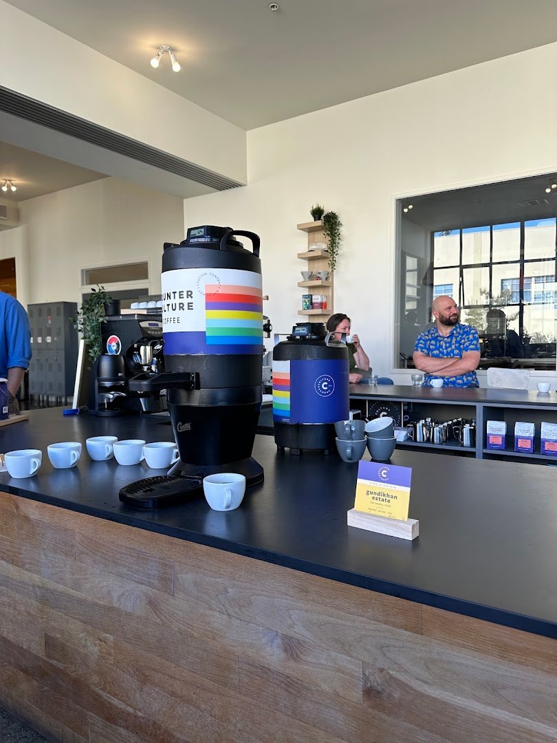 Interior of Counter Culture Coffee Training Center, specialty coffee shop in Oakland