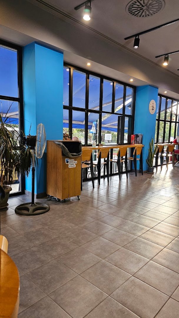 Interior of Coffee Lab Evelpidon, specialty coffee shop in Athens