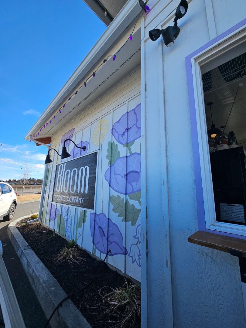 Storefront of Bloom Coffee Co., specialty coffee shop in Spokane
